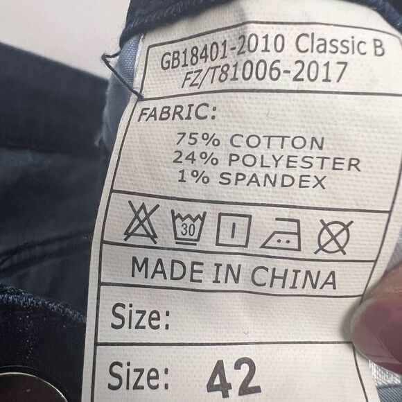 💎 Shadez Men's Jeans Navy Sz 42 - Picture 4 of 5